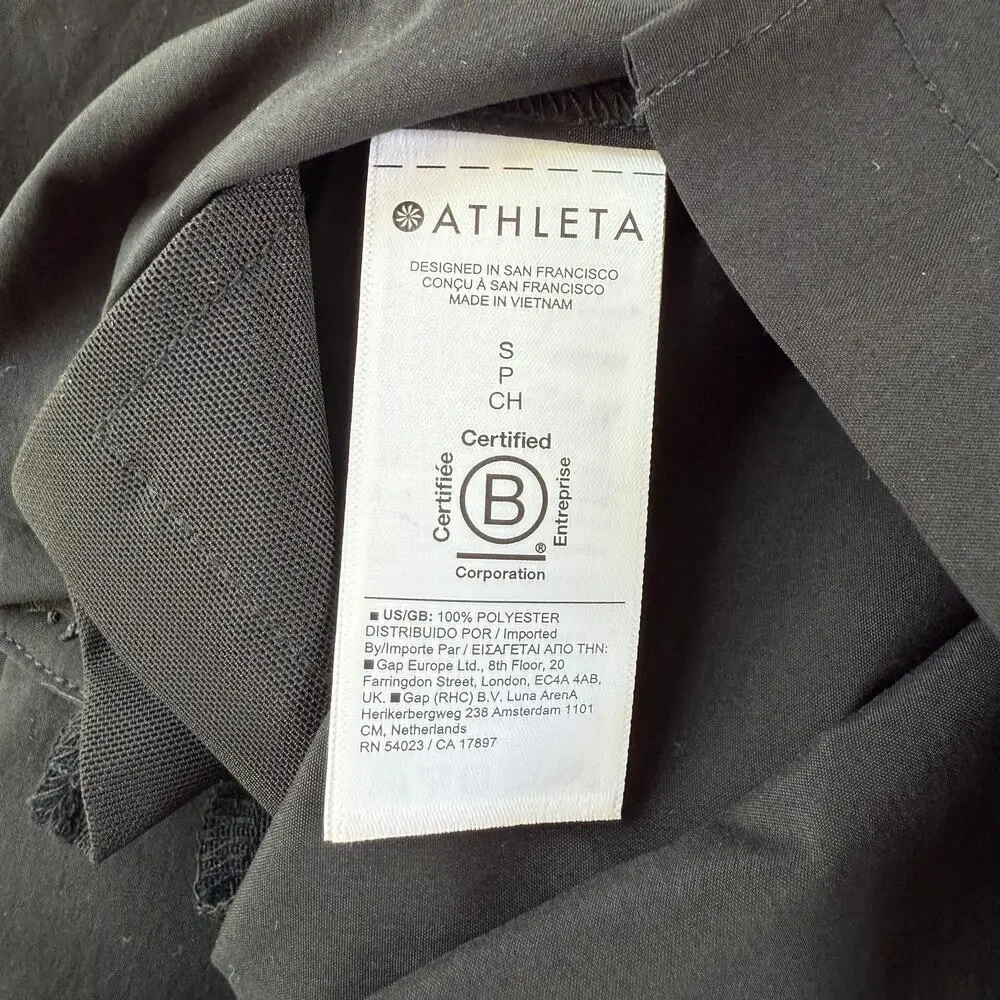 Athleta Women's Topspin Dress Athleisure Outdoors Pickle Ball Tennis - S Black - Picture 8 of 8